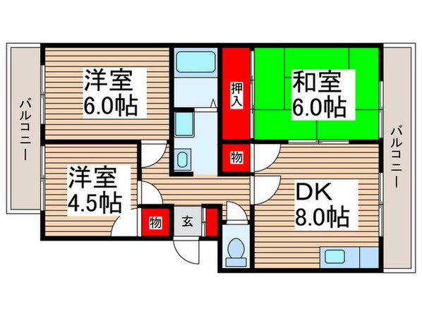 シティハイツの物件間取画像